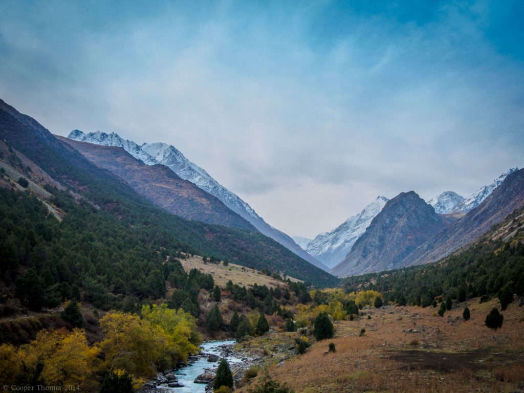 Looking down the valley